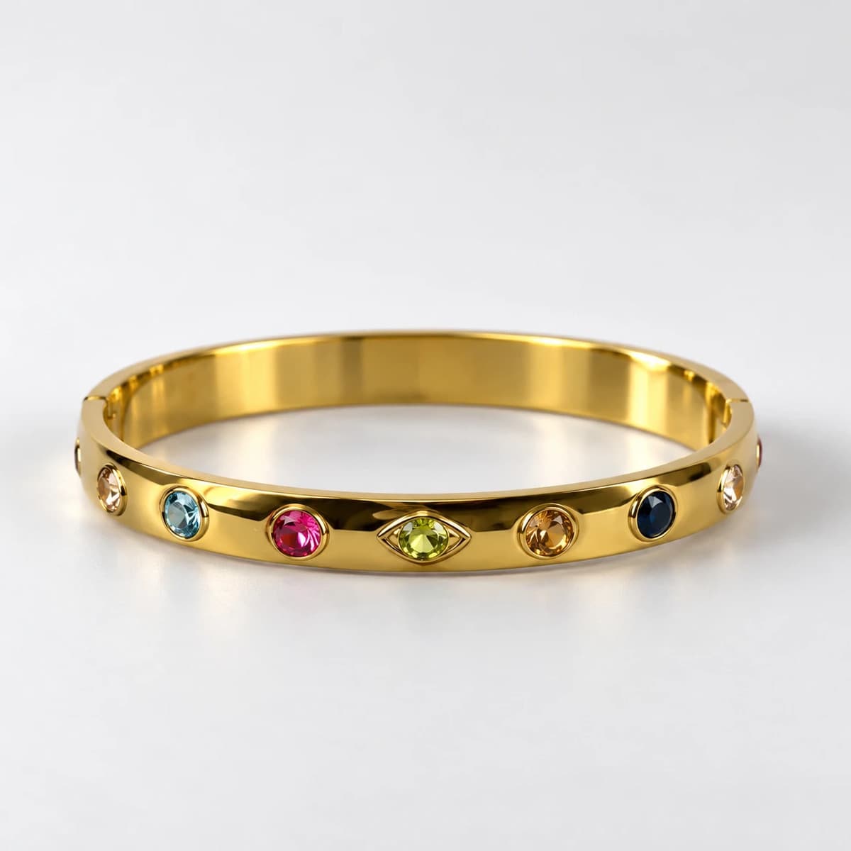 Confetti Bangle — 316L stainless steel, PVD gold plated